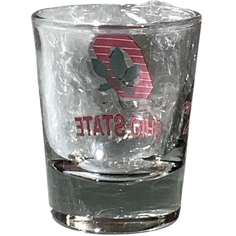 1990 Big 10 (11) NCAA Ohio State Buckeyes '87-'91 Logo Shot Glass, 2"D x 2-1/2"H