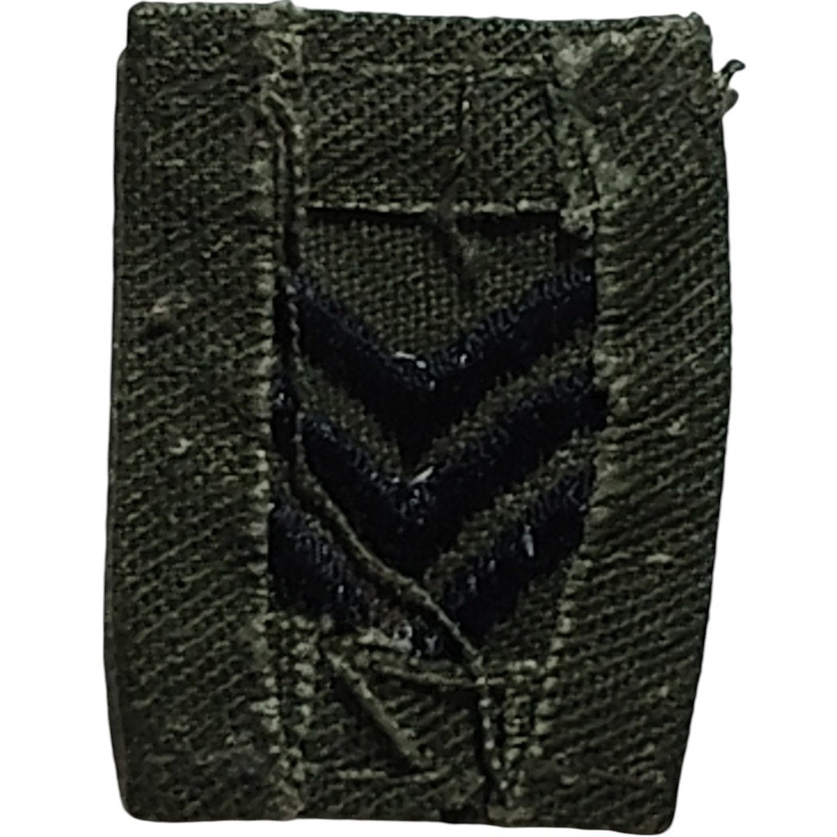 Pre-1989 USN Cap Device Subdued Embroidered Staff Sergeant ODG Sew-On