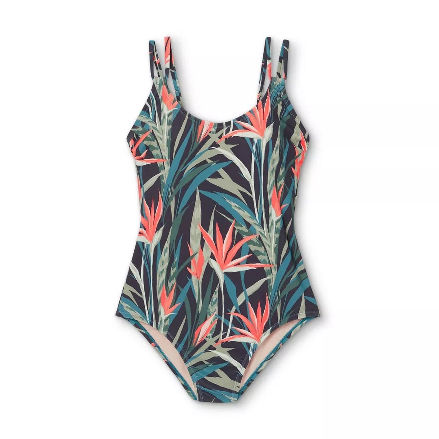 Modern Medium Coverage One Piece Swimsuit - Kona Sol™ Tropical Print M