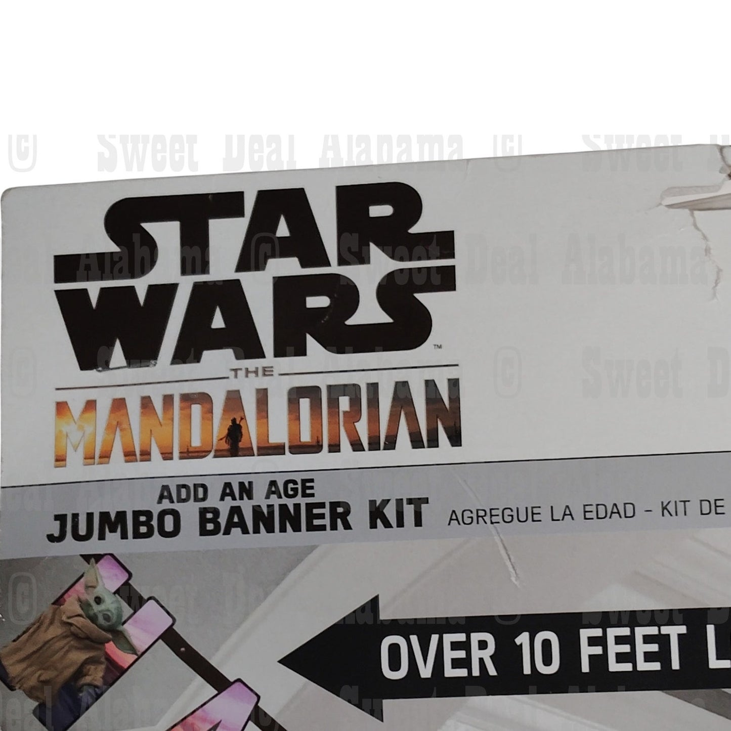 Star Wars Mandalorian "Happy Birthday" Add-An-Age Letter Banner - 10.5" x 10'