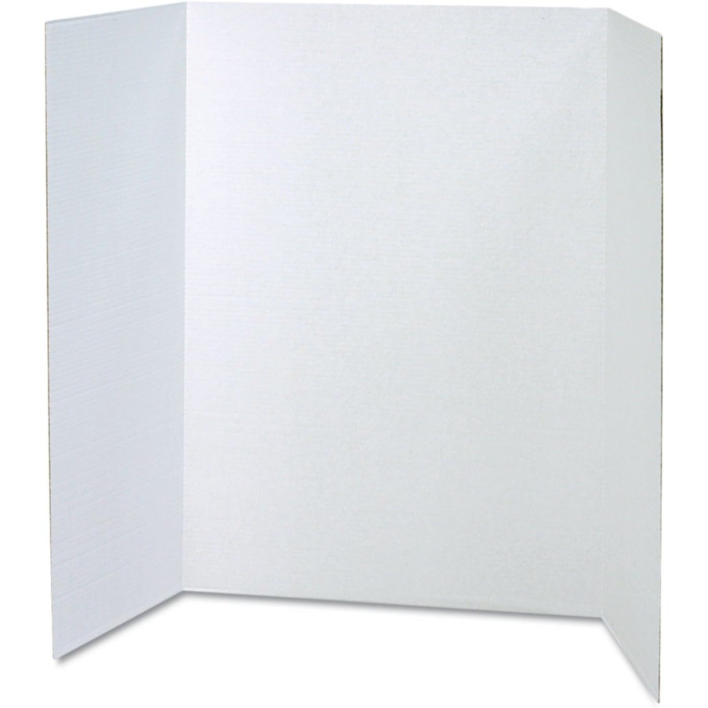 Pacon 37634 Presentation Boards – 48"x36", White, Corrugated Tri-Fold, 4/Carton