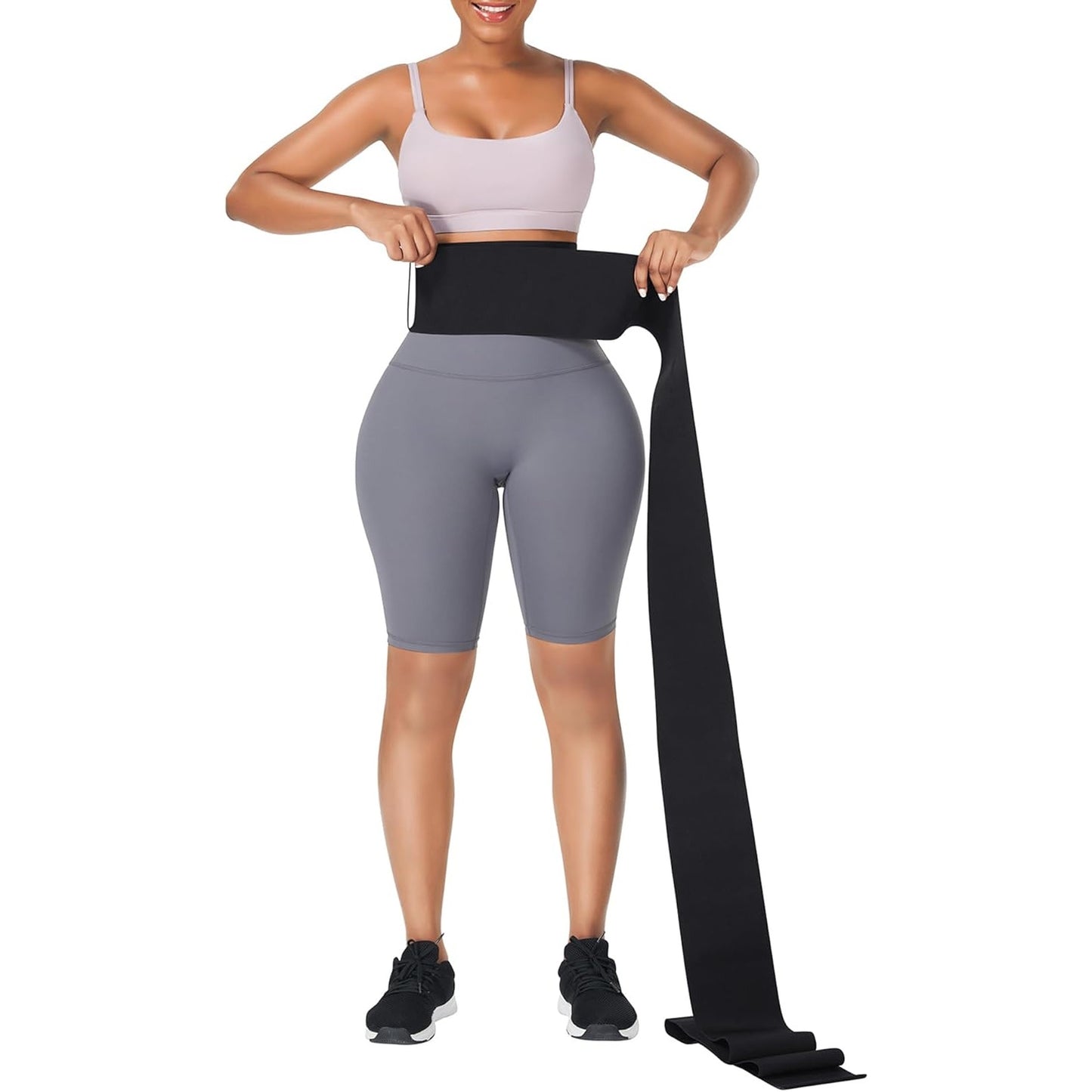 Waist Trainer Wrap Trimmer Belt for Women Long Torso Tummy Shaper 15 ft. x4 in.