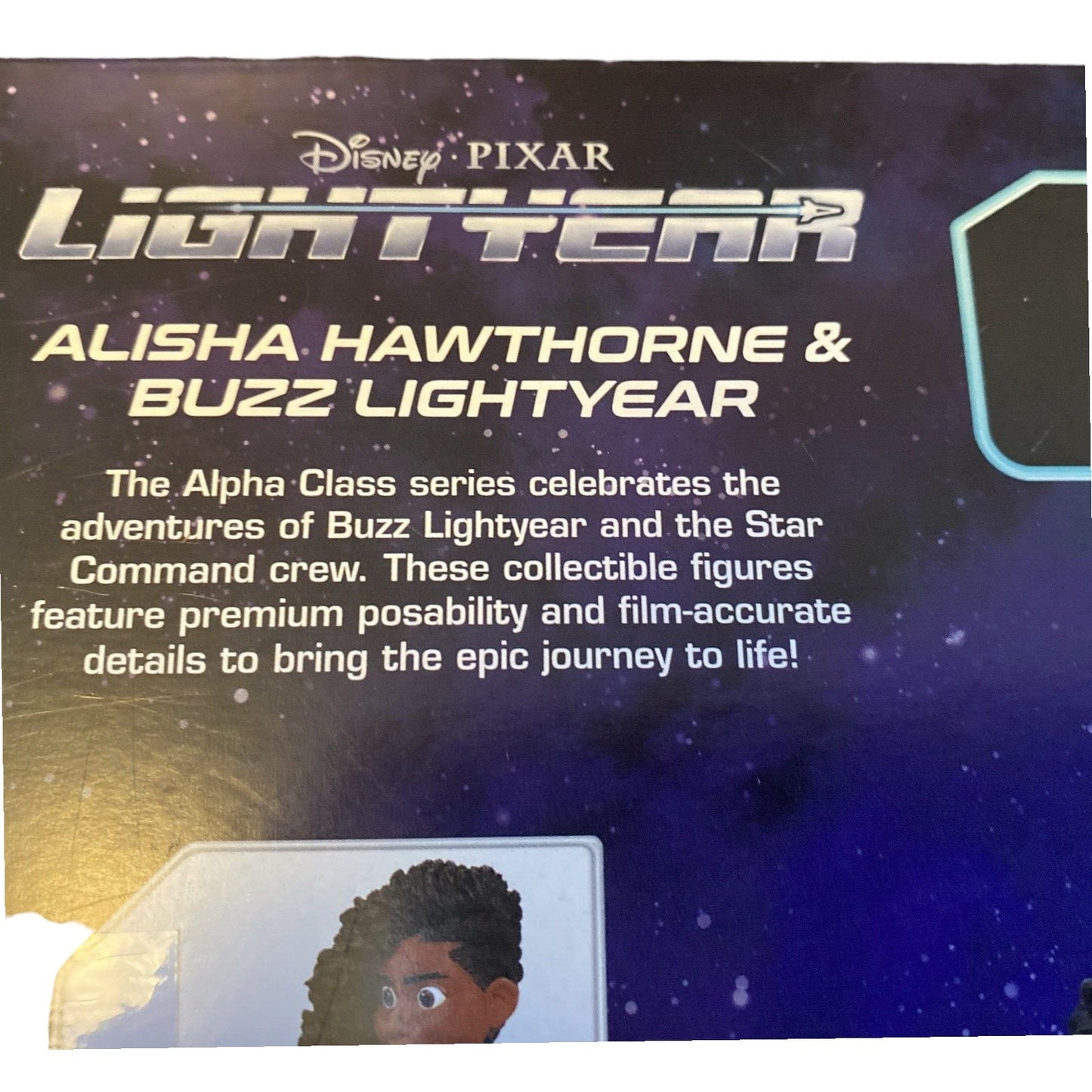 Disney / Pixar Alpha Class Alisha Hawthorne & Buzz Lightyear Action Figures