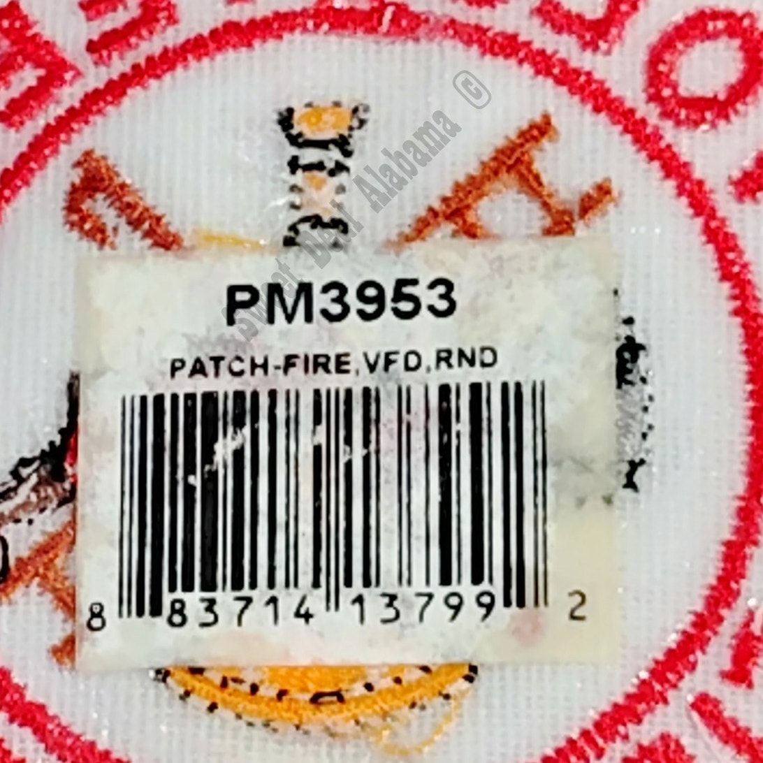 NOS, Volunteer Firefighter, Iron or Sew On Patch, 3" Diameter Fire Dept. Logo