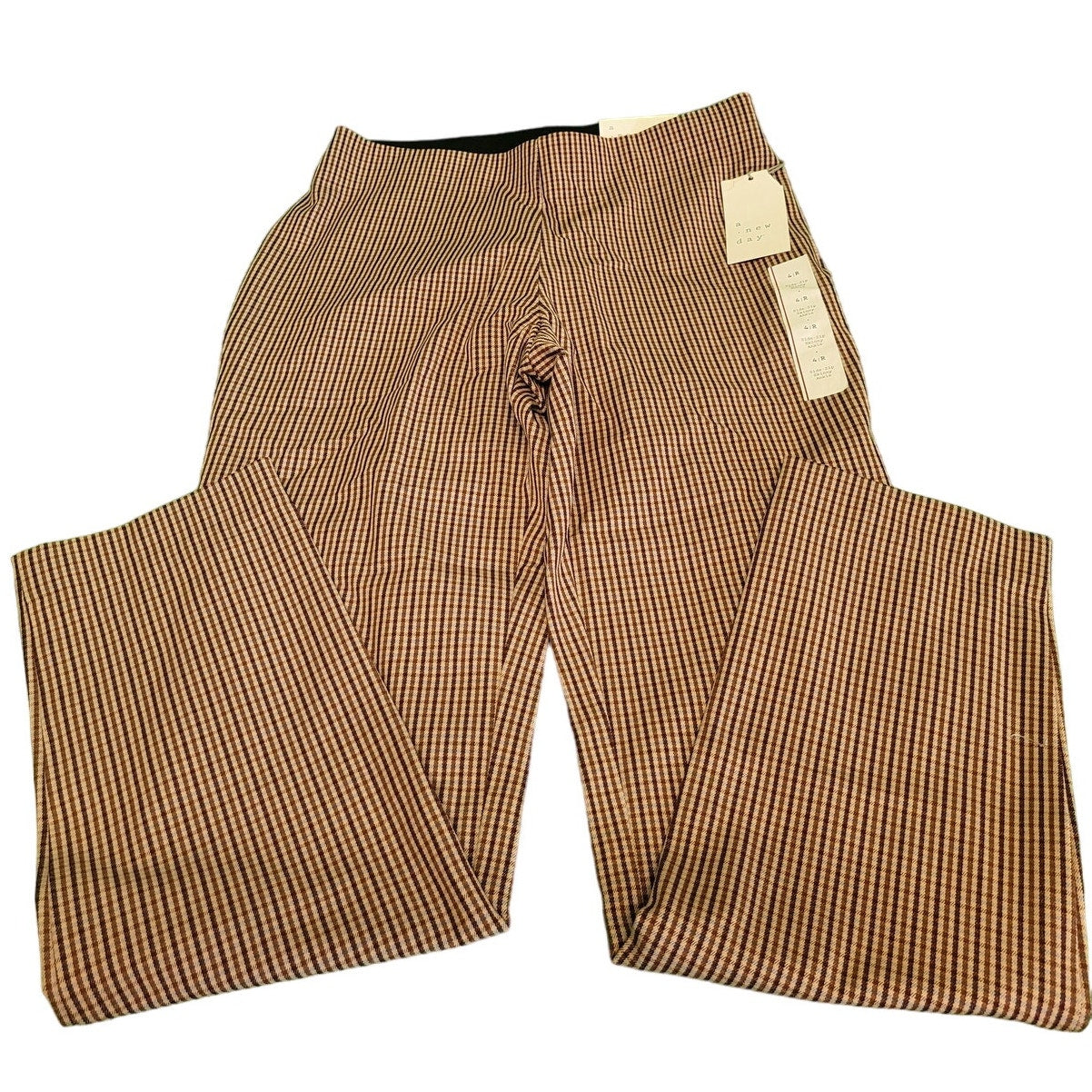 Women's Bi-Stretch Skinny Pants - a New Day™ Brown Plaid 4