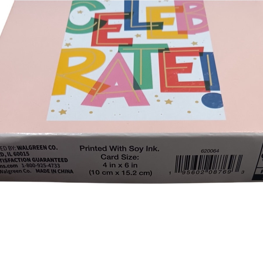 ME Birthday Cards - 10-Pack - 5 Styles x 2 Each - 4"x6" - Soy Ink - PN 620064