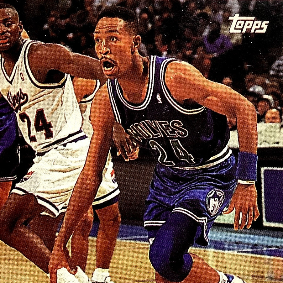 Michael Williams, Minnesota Timberwolves, 1993 Topps Collector's Card 39, EXC