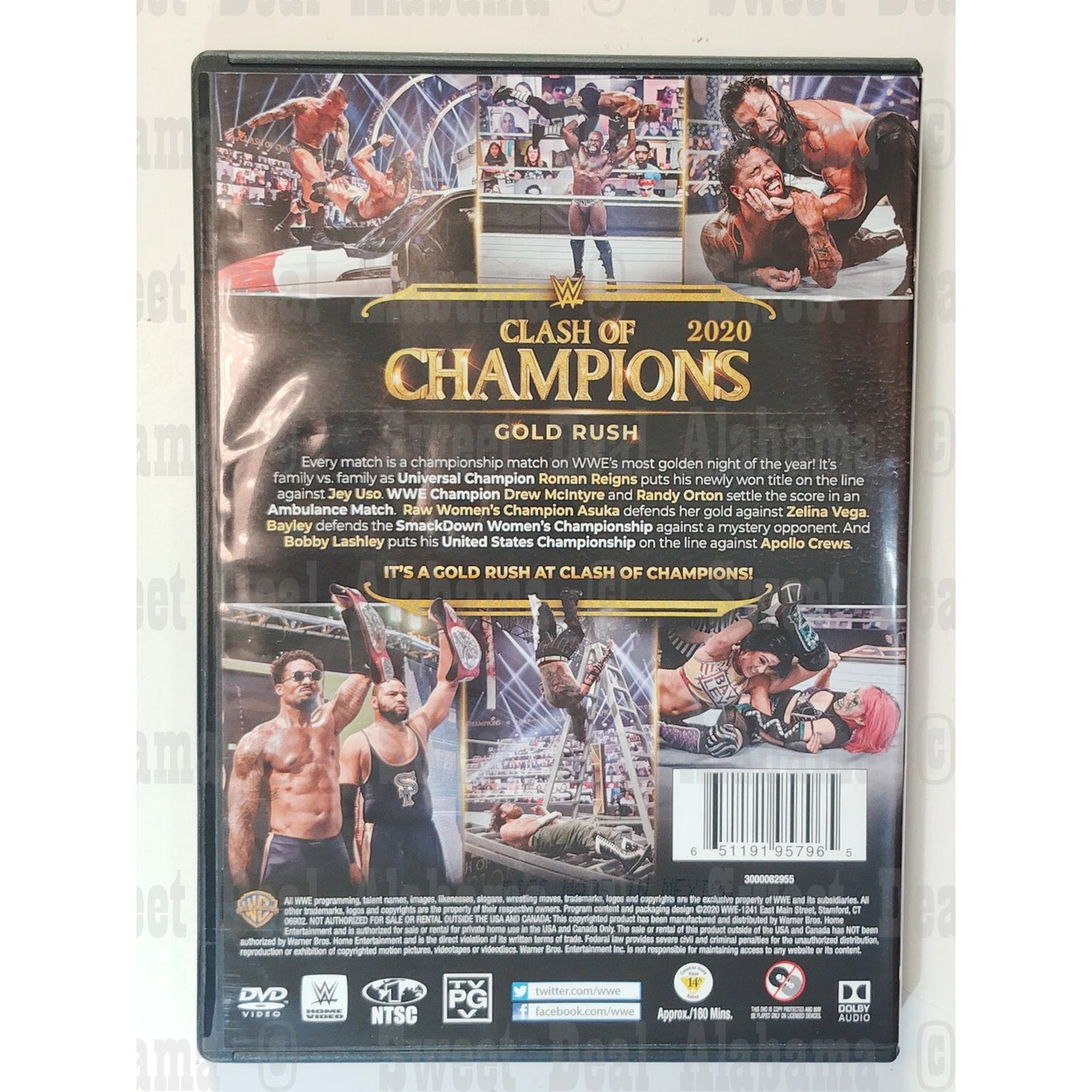 WWE: Clash of Champions (2020 DVD) 176 Minutes of Sports, Wrestling