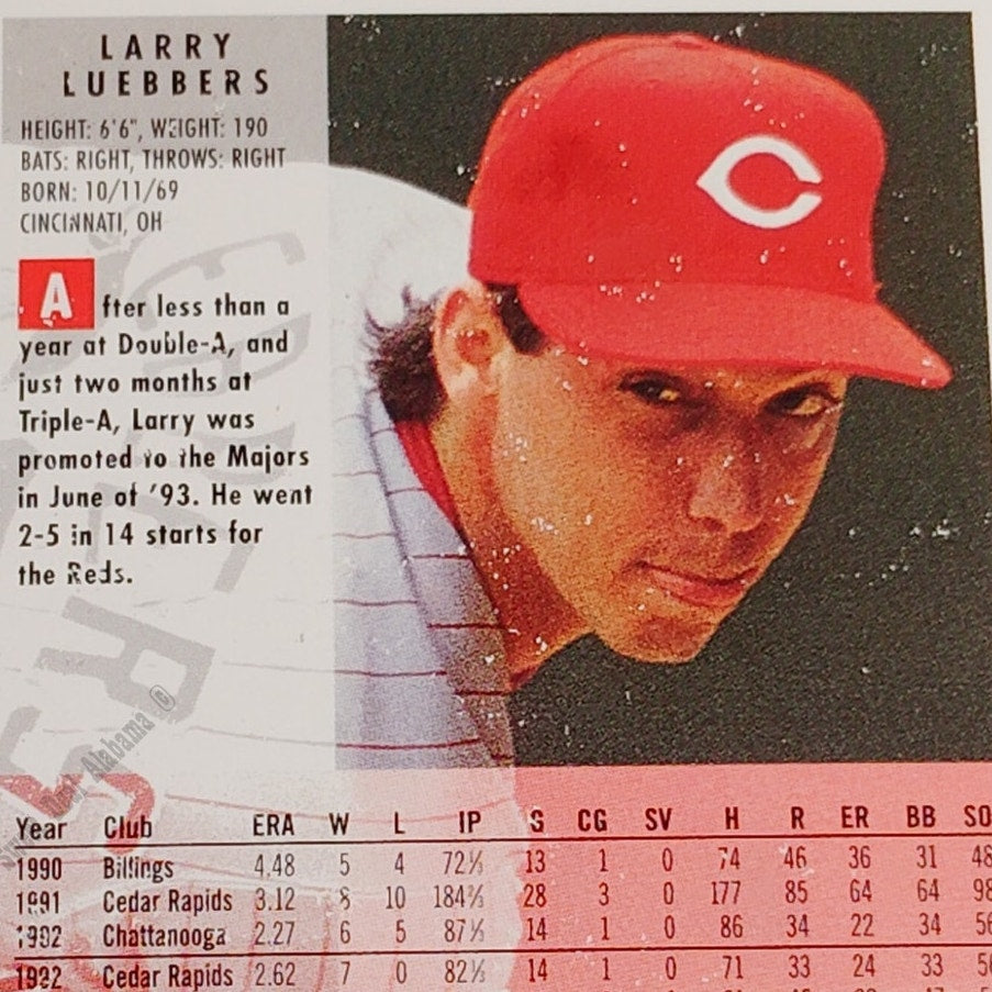 Larry Luebbers, Cincinnati Reds, #415, 1994 Fleer Baseball Collector's Card