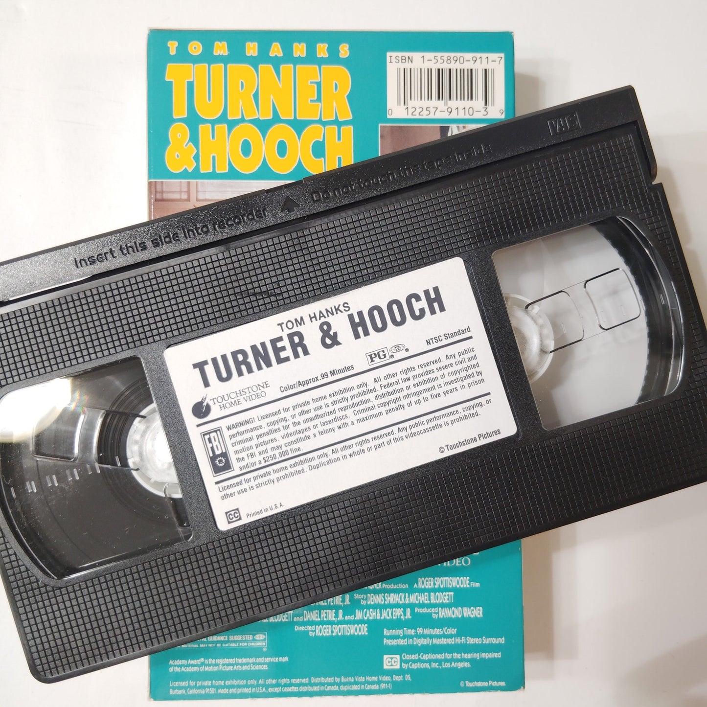 Turner & Hooch VHS 1996 Tom Hanks Mare Winningham Comedy