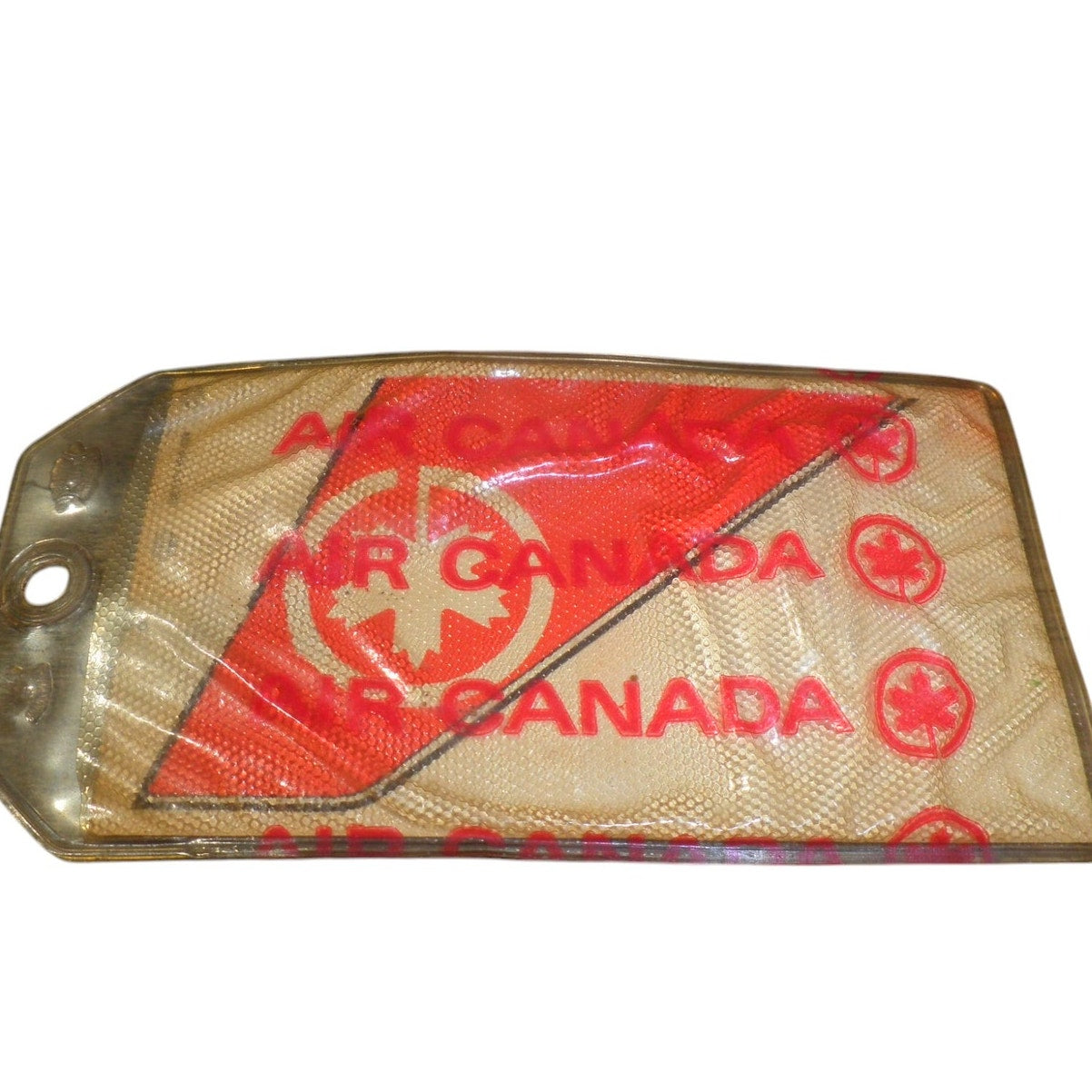 Vintage Air Canada Airlines Baggage ID Tag -Plastic w/ Cardboard Insert (Unused)