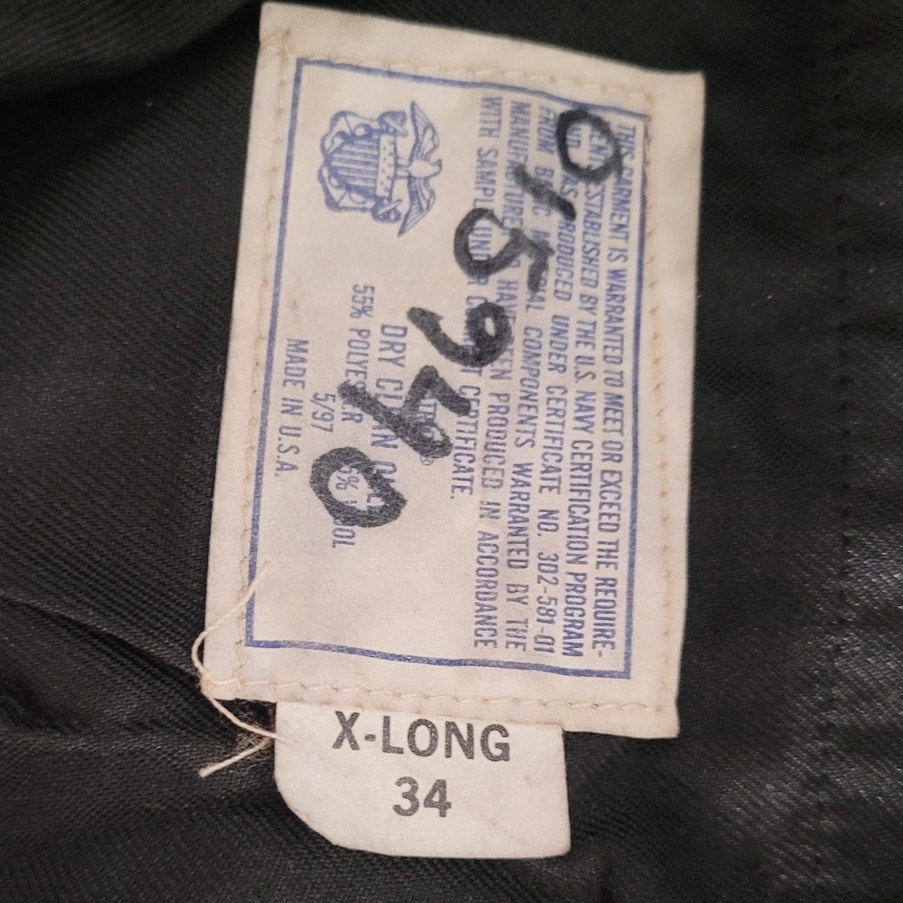 Men’s Service Trousers - Size 34XL - Shade 3346 - Classic Fit - Poly/Wool - EUC