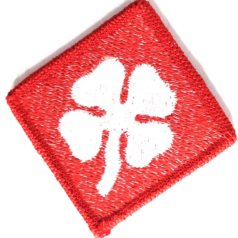 US Army 4th Army Novelty Patch Full Color 2‑3/4" × 2‑3/4" Sew‑On, Embroidered