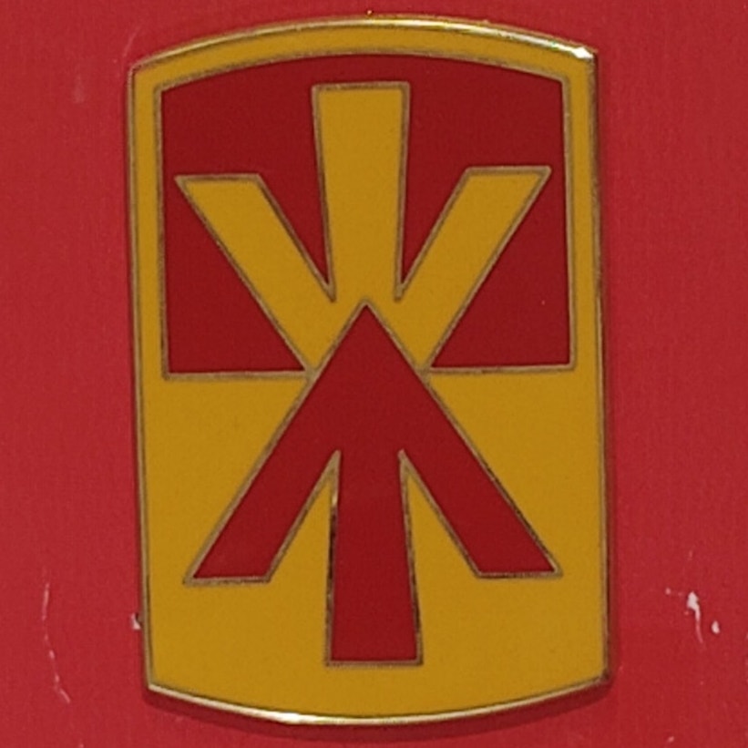Army Combat Service Identification Badge (CSIB) – 11th Air Defense Artillery Brigade – 1-1/2" x 2"