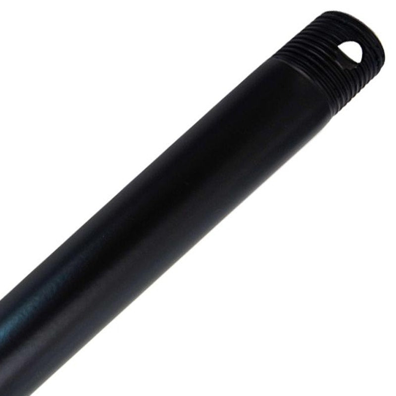 24 in. Matte Black Ceiling Fan Extension Downrod for 12 ft. Ceilings