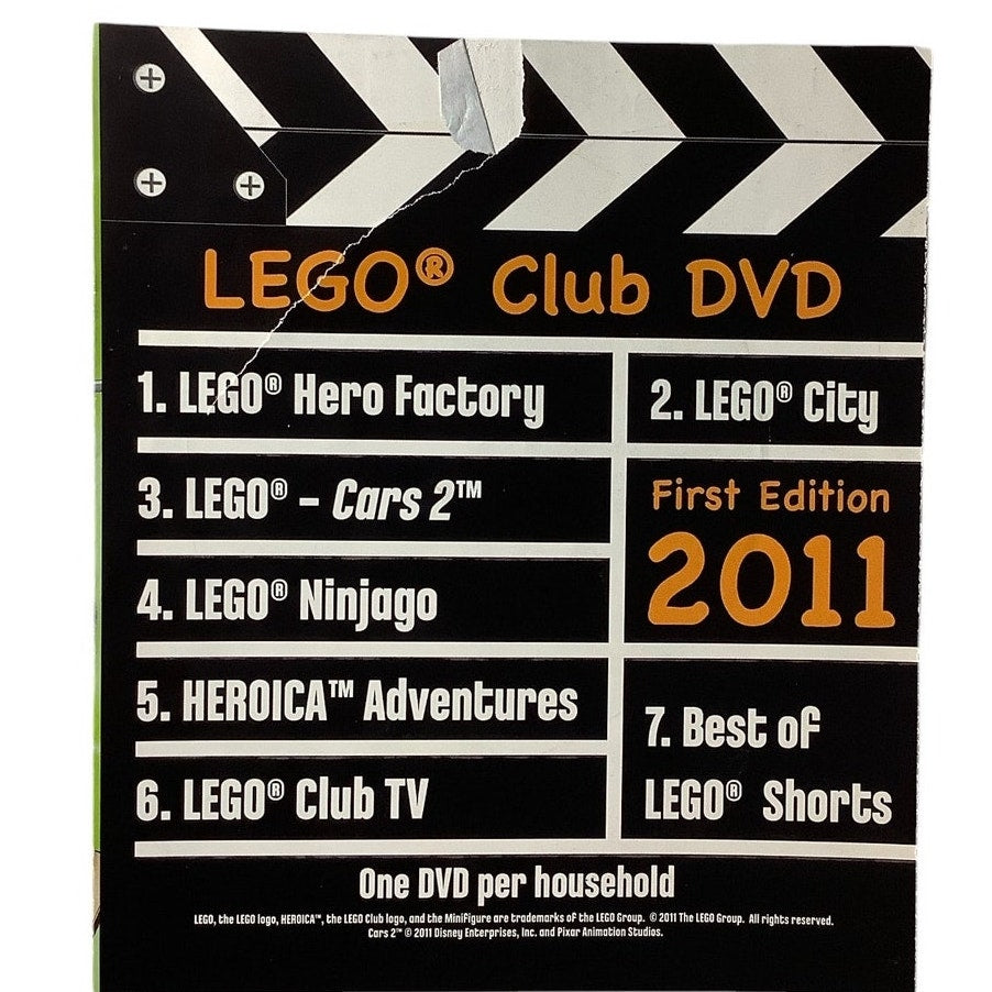 5 x Back Issues Lego Club Magazines, 5 issues from 2008-2013 Pictured