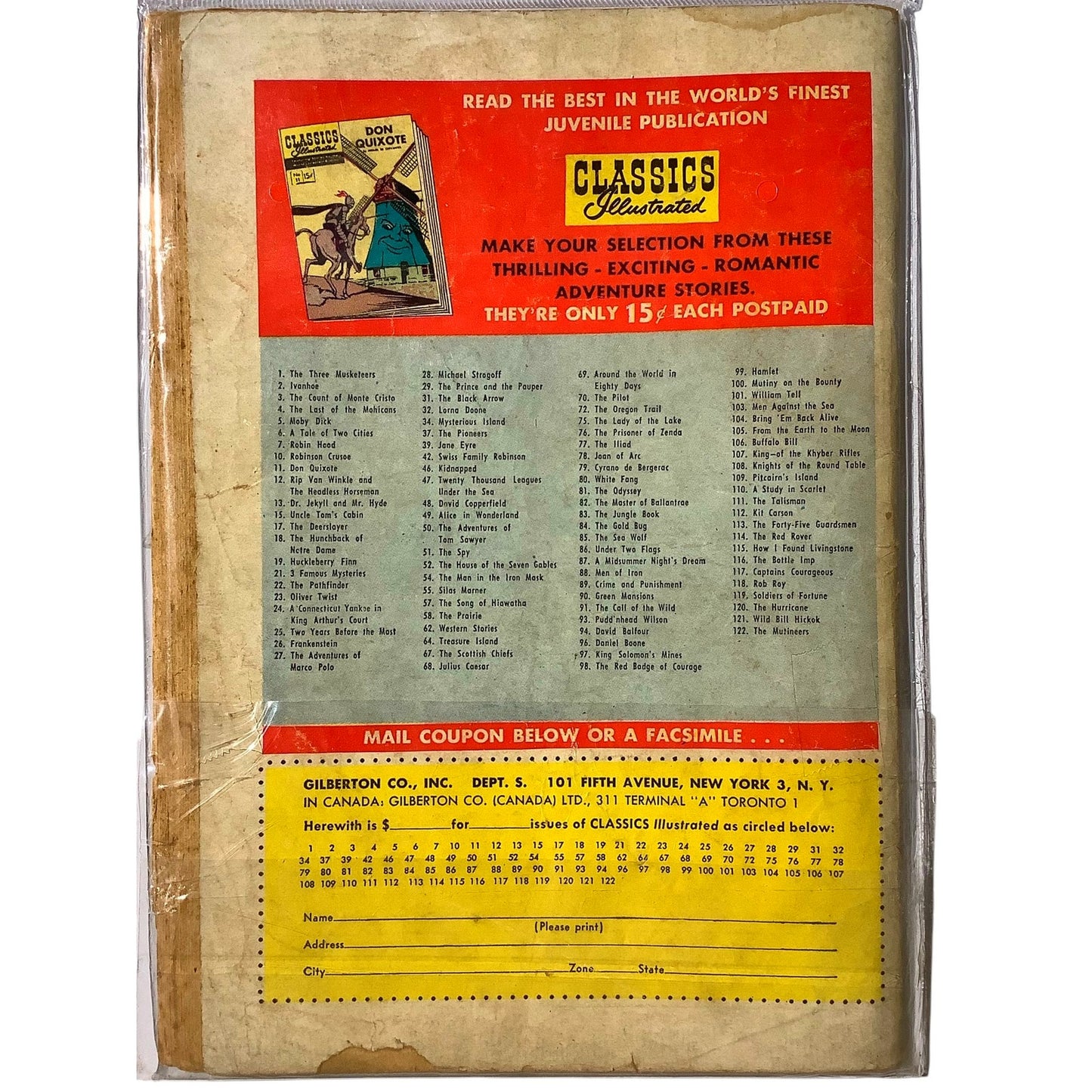 Classics Illustrated, Wild Bill Hickok #121 (15 Cent), July 1954