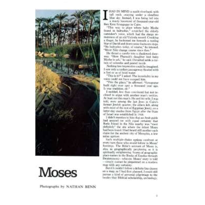 National Geographic Magazine January 1976, Moses, Stockholm, Haiti, California..