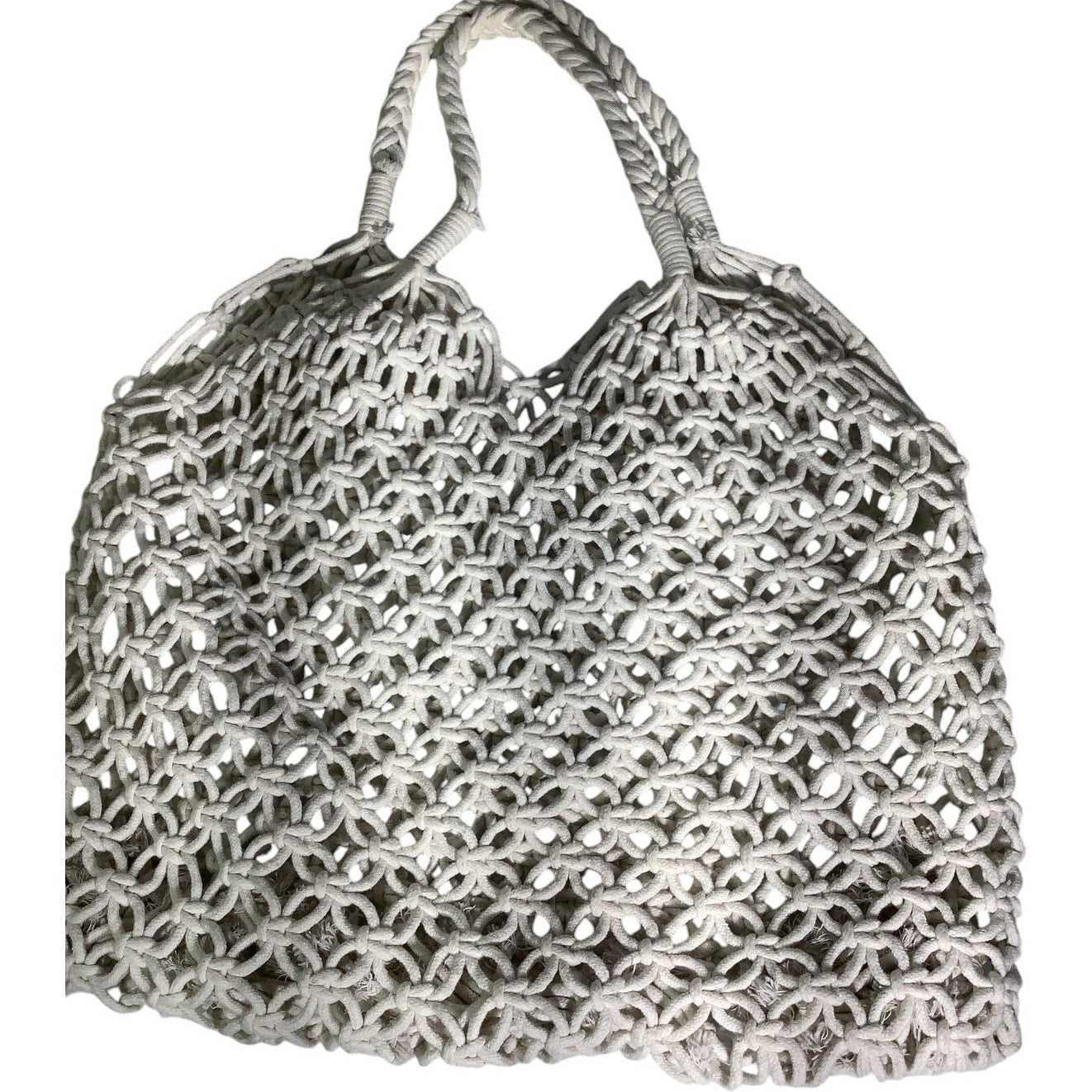 Retro Women Tassel Hand, Shoulder Tote Bag, Natural Beige, 15.07" x 11.81"
