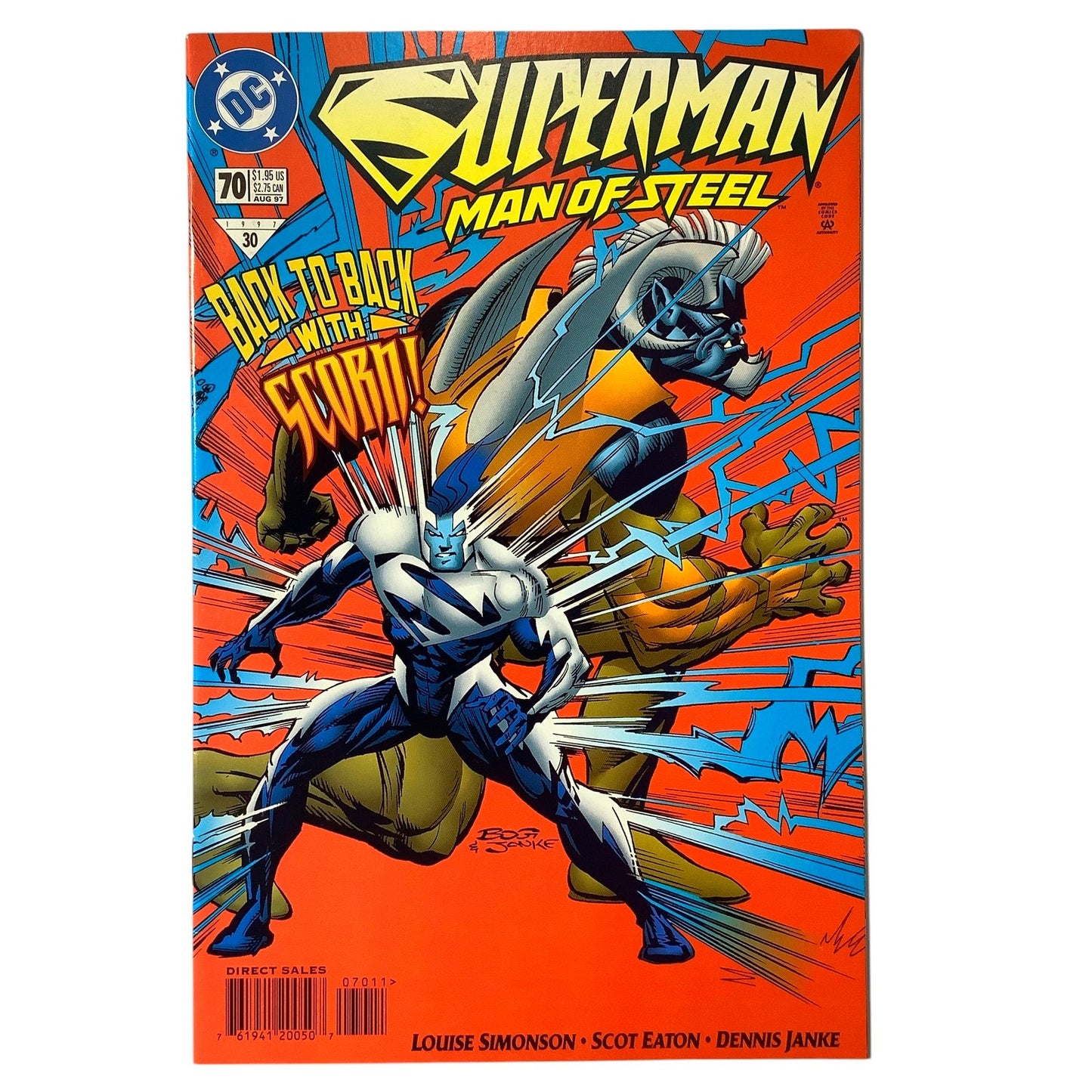 DC Comics, Superman Man of Steel #70, Deja News, Aug 1997, NM 9.4