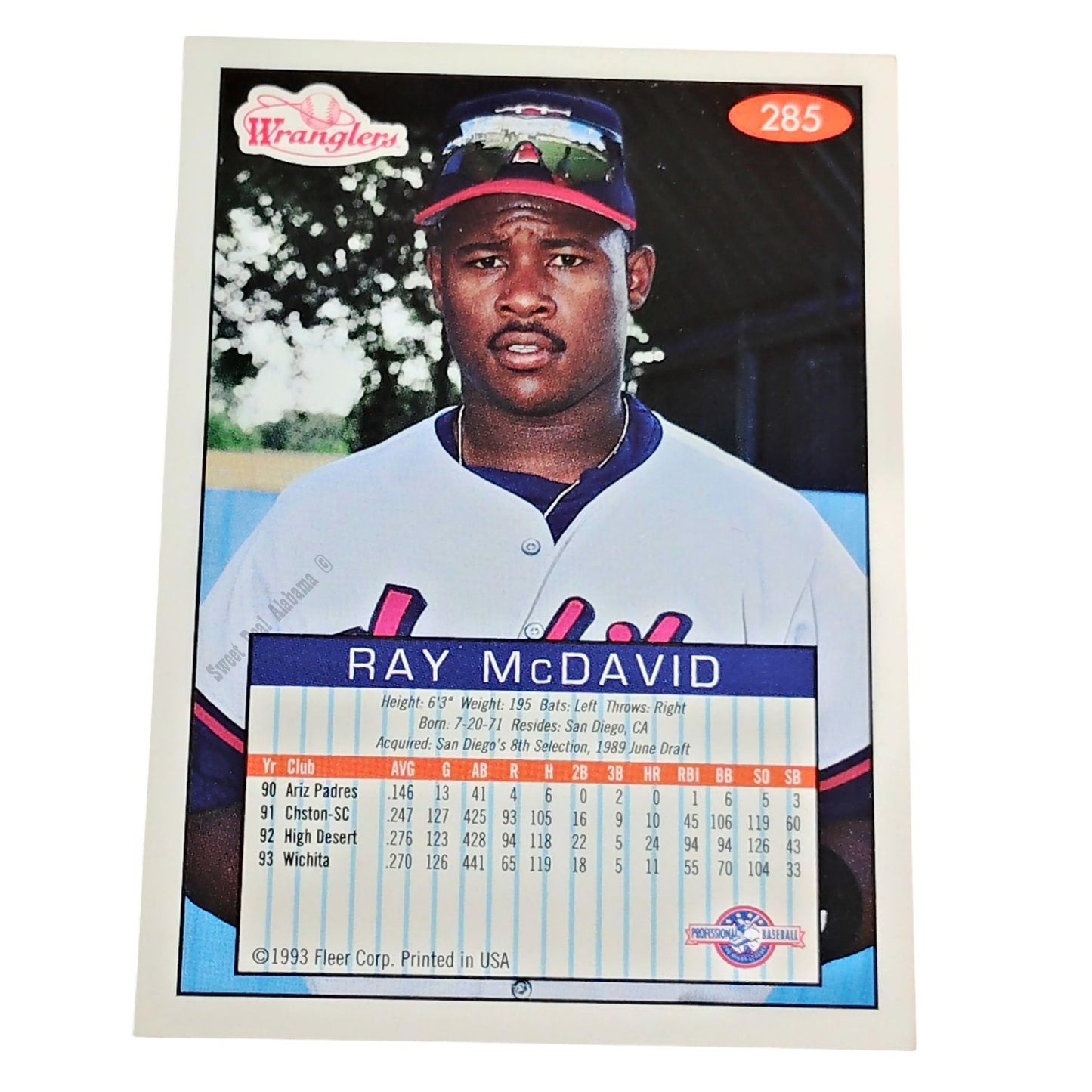 Ray McDavid, Wichita Wranglers, #285, 93-94 Fleer Excel Minor Leagues