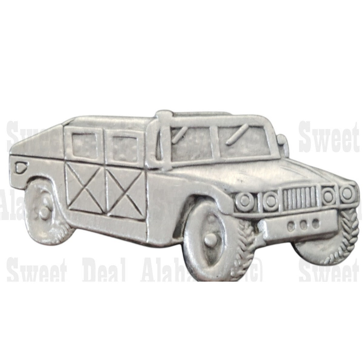 Large Humvee Hummer Vehicle, Collector's Hat, Lapel, Brooch Pin 1-3/4"W x7/8"H