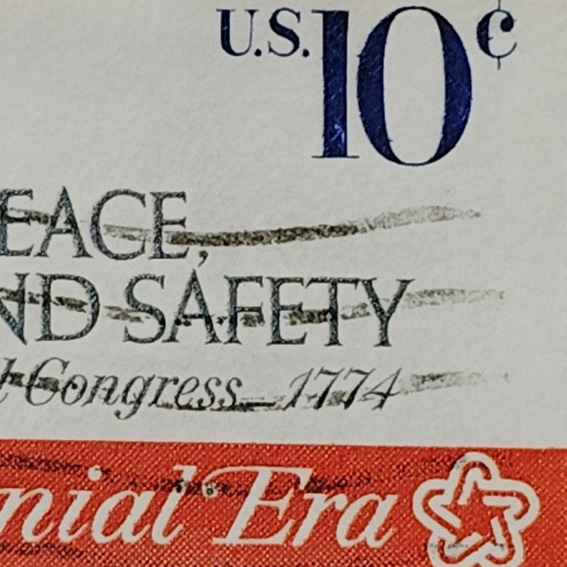 1974 Scott No. 1544 – 10¢ First Continental Congress Quote – Bicentennial Era