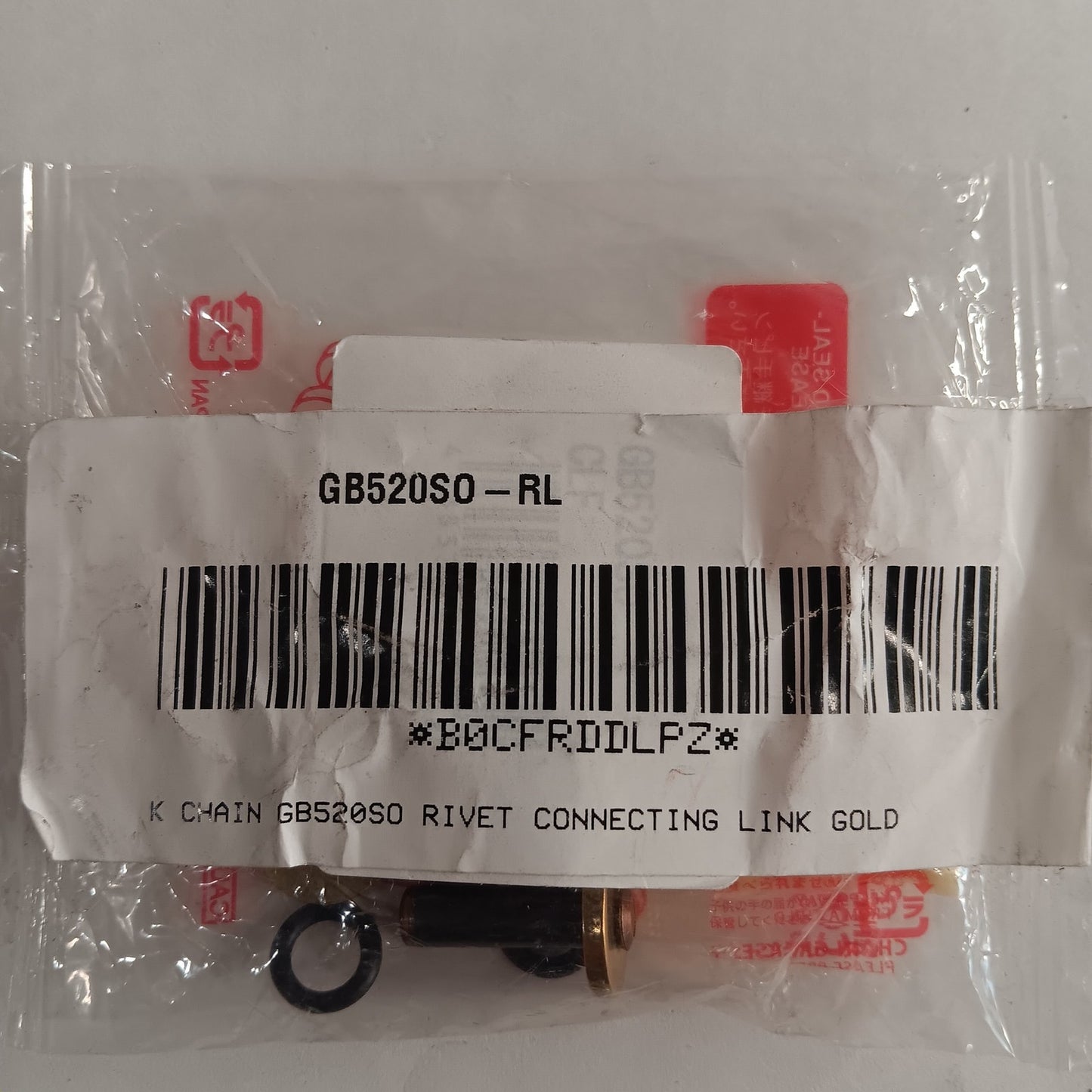 K Chain GB520SO-RL Gold Rivet Type Connecting Link
