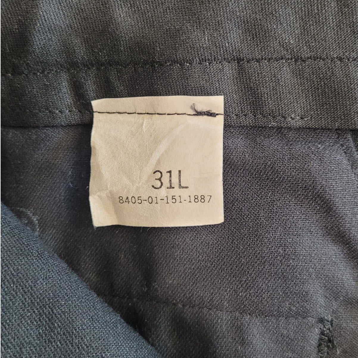 US Navy Dress Trousers - Size 31L - Blue 3346 - Poly/Wool Tropical MIL-T-41828H