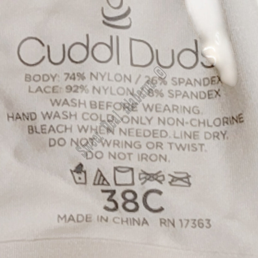 Cuddl Duds Softwear Smooth T-Shirt Bra, Women's, Size: 38 C, Whisper (Natural)