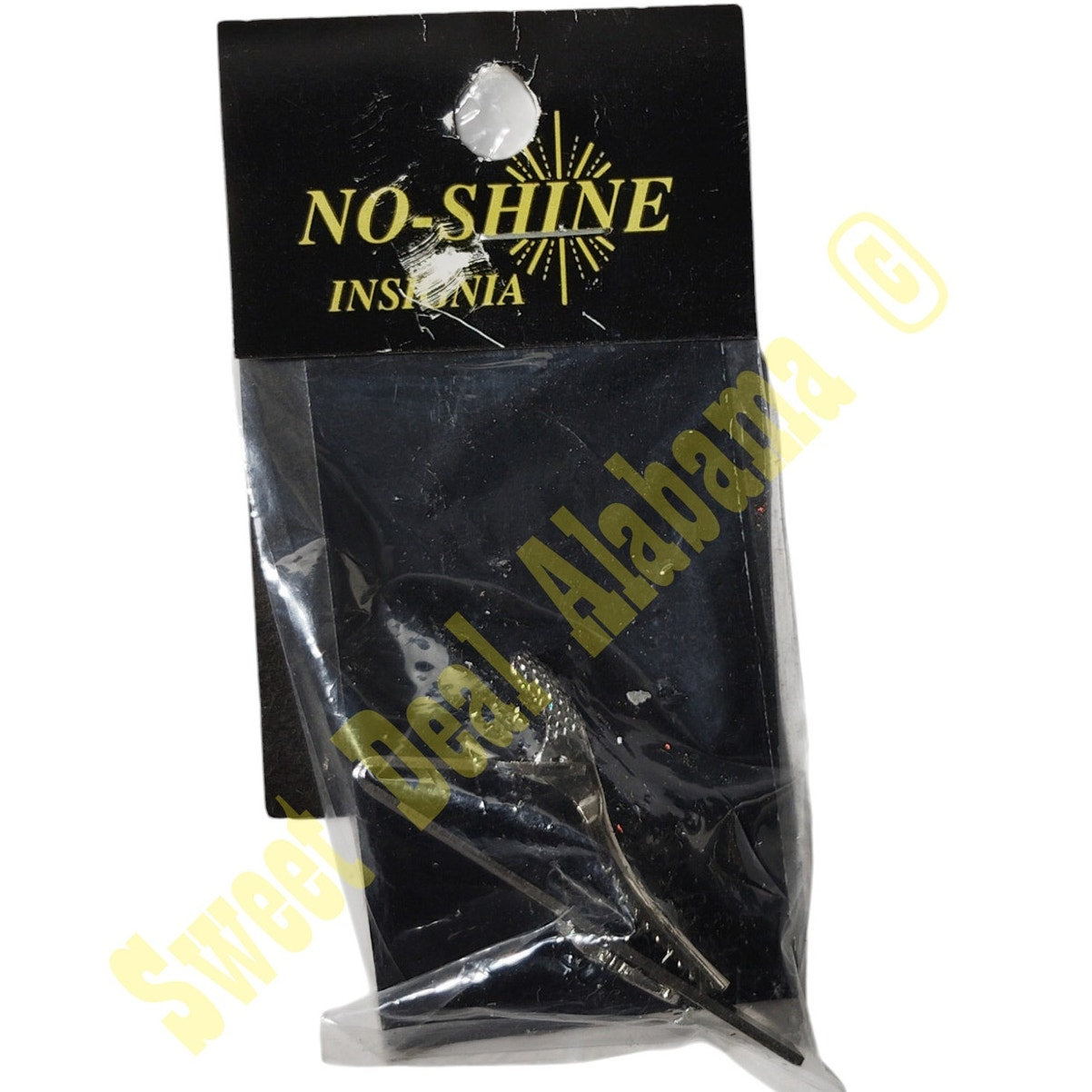 Air Force Hap Arnold Tie Clasp / Clip, Silver, 2"L, Emblems 1/2"H x 1/2"W By No-Shine Insignia, NIP