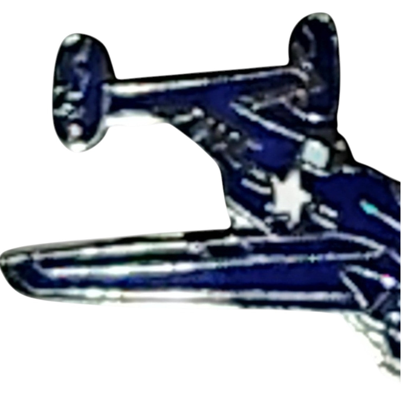 Lockheed P-38 Lightning Aircraft Hat or Lapel Pin WWII Twin-Tail 1-1/4" x 7/8"