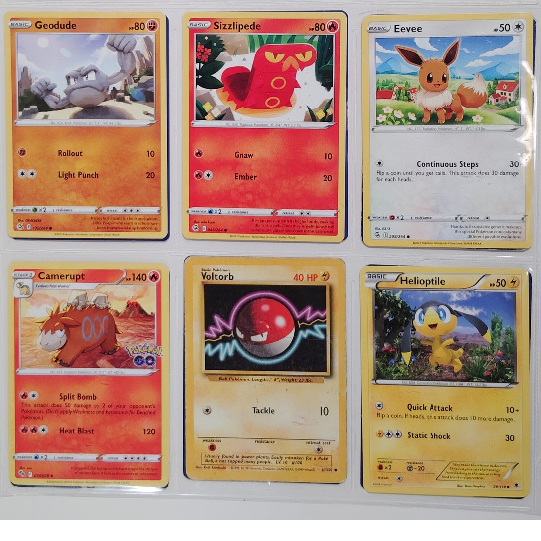 18 Random Pokémon Cards Pictured, Actual Photos Provided