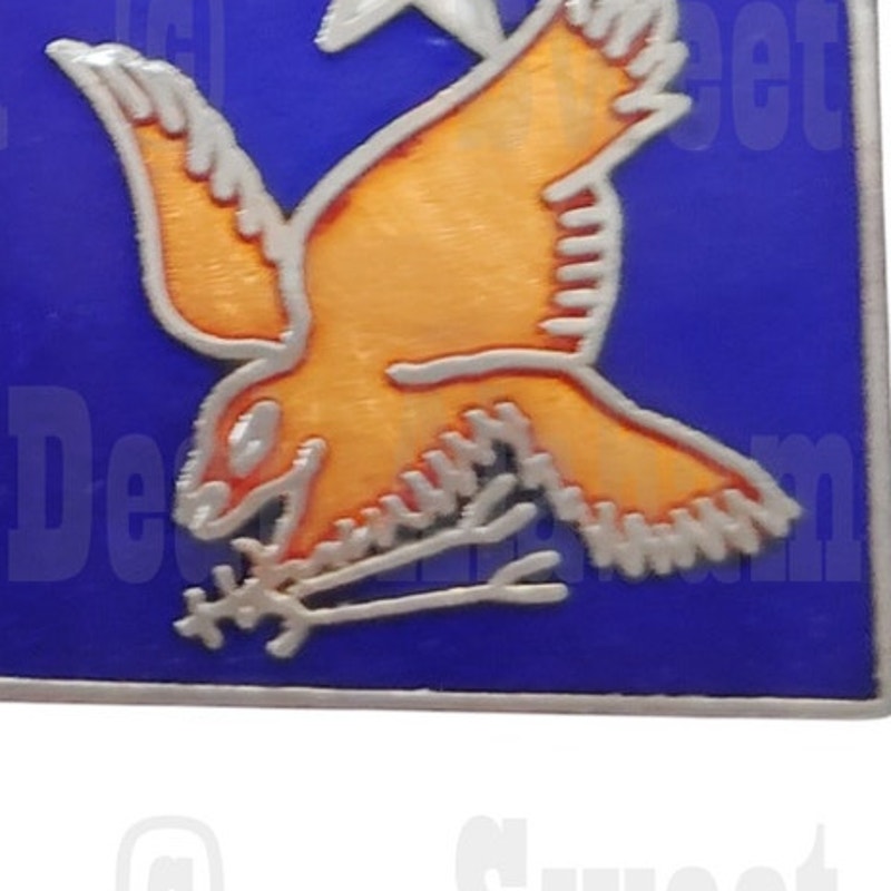 U.S. Army Air Forces (During WWII) Collector's Hat, Lapel, Brooch Pin 3/4" SQ.