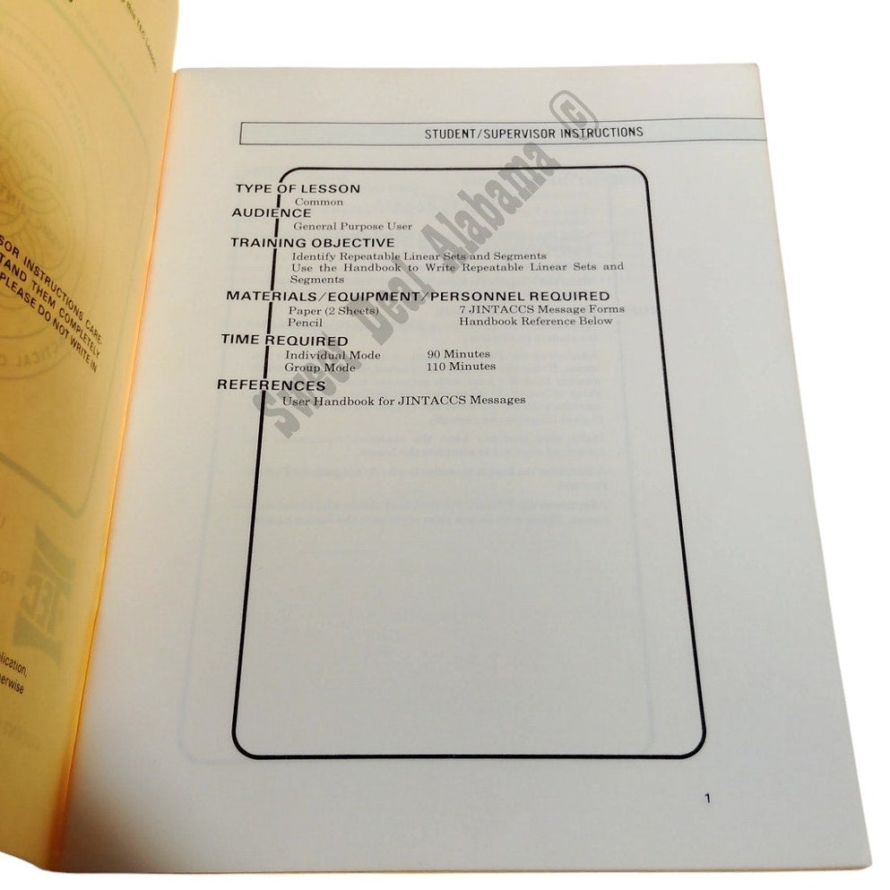 1985 Joint Interoperability Tactical Command and Control: Linear Sets II