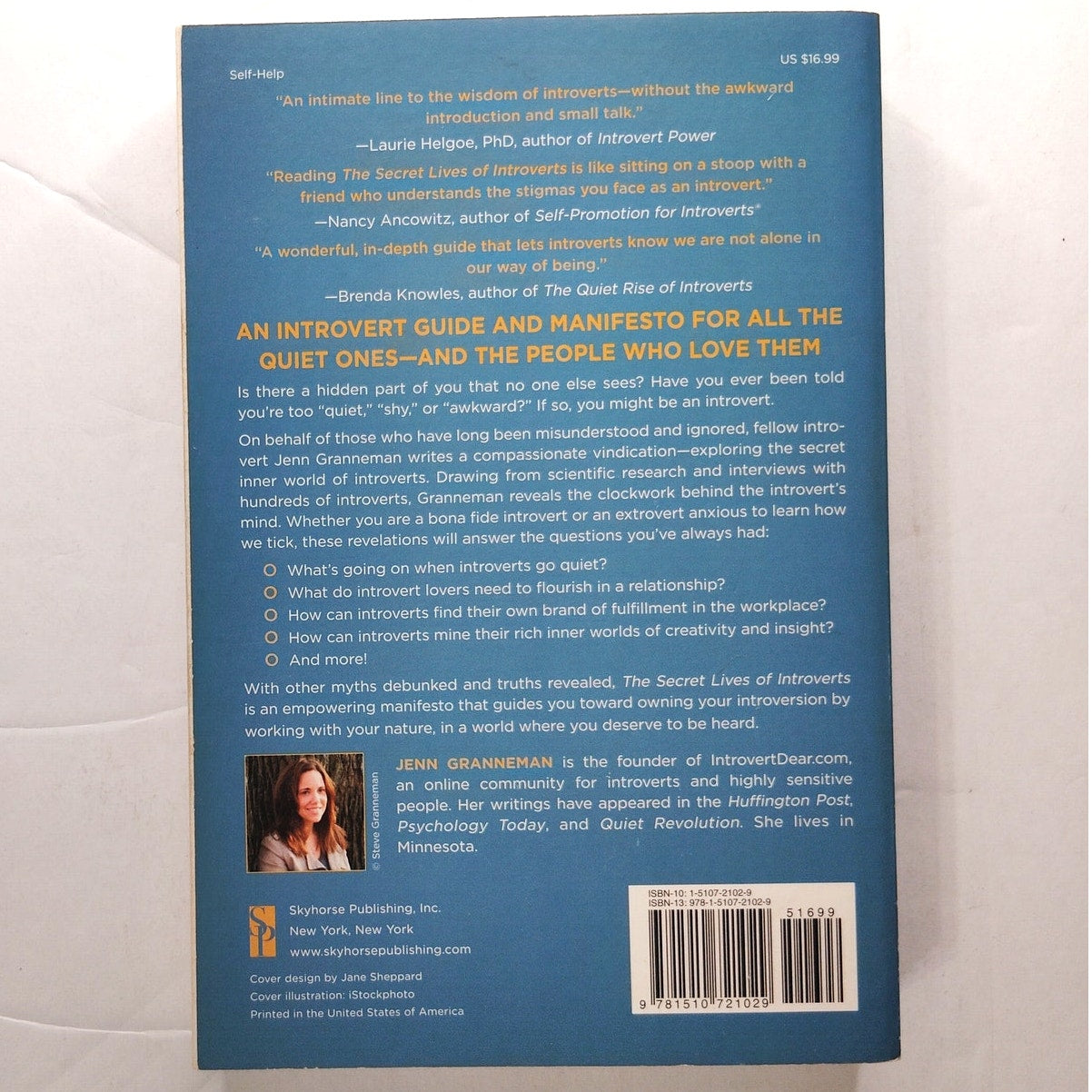 The Secret Lives of Introverts Inside Our Hidden World Paperback Psychology