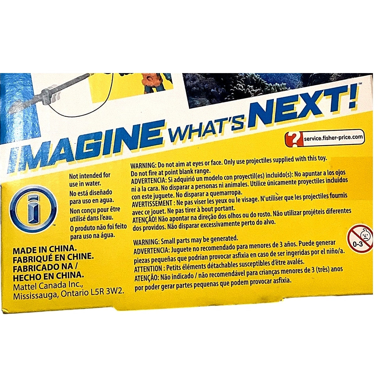 Fisher-Price Imaginext Reef Diver Ages 3+, Diver, Scuba Gear & Harpoon Launcher