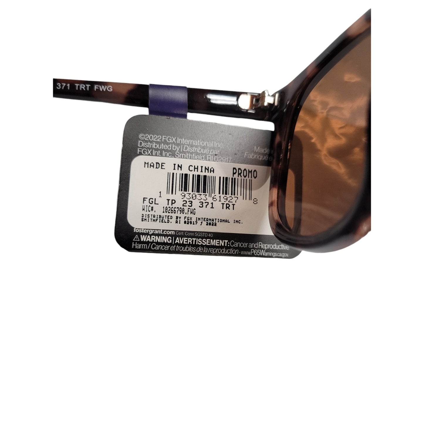 Foster Grant TruPolar 100% UVA-UVB Lens Sunglasses- FGL TP 23 371 TRT