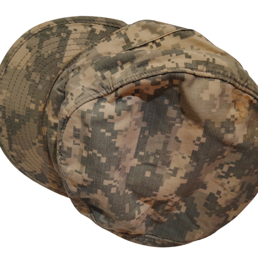 United States Digital ACU Camo Patrol Cap, Size 7.5, Ripstop, Bernard Cap, EUC