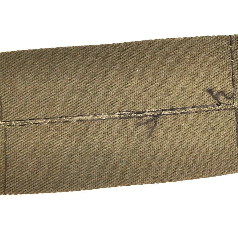 US O‑5 Rank Insignia Subdued Black on ODG – Folded Twill Single 3‑1/8" × 1‑3/4"