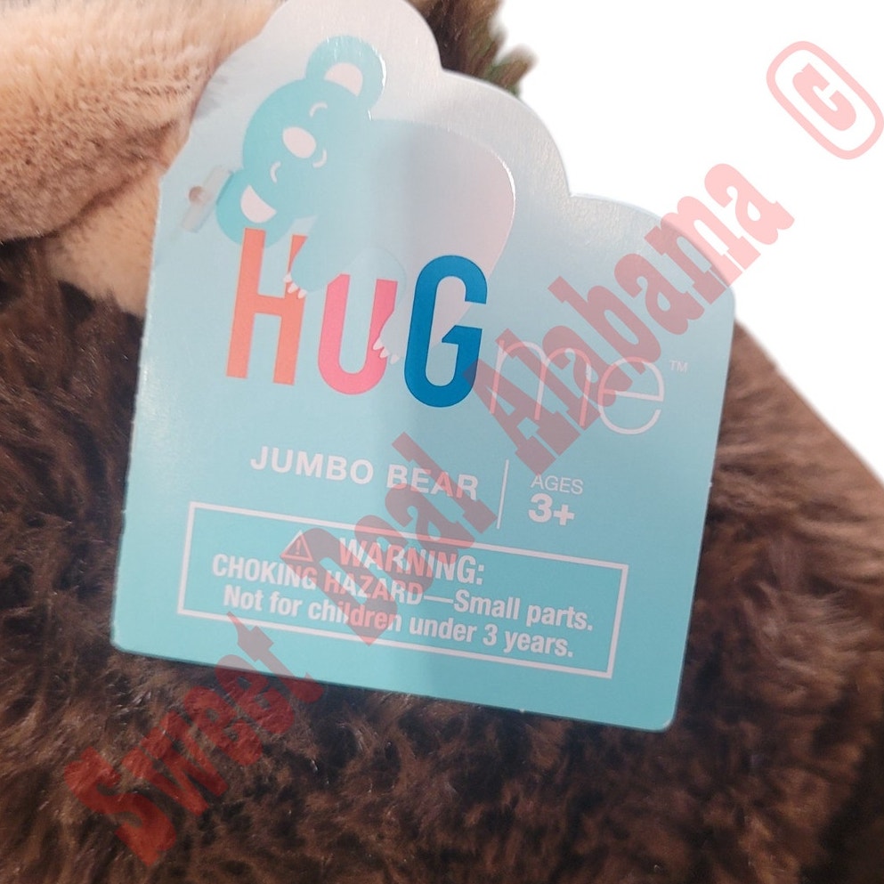 HUGme 26"+ Jumbo Plush Bear Soft and Great Bedtim Cuddly, (20"H Sitting) Ages 3+