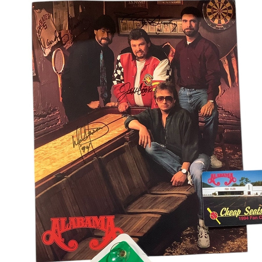 Vintage Country Music's Alabama Fan Club Premiums - Keychain, Photo & More
