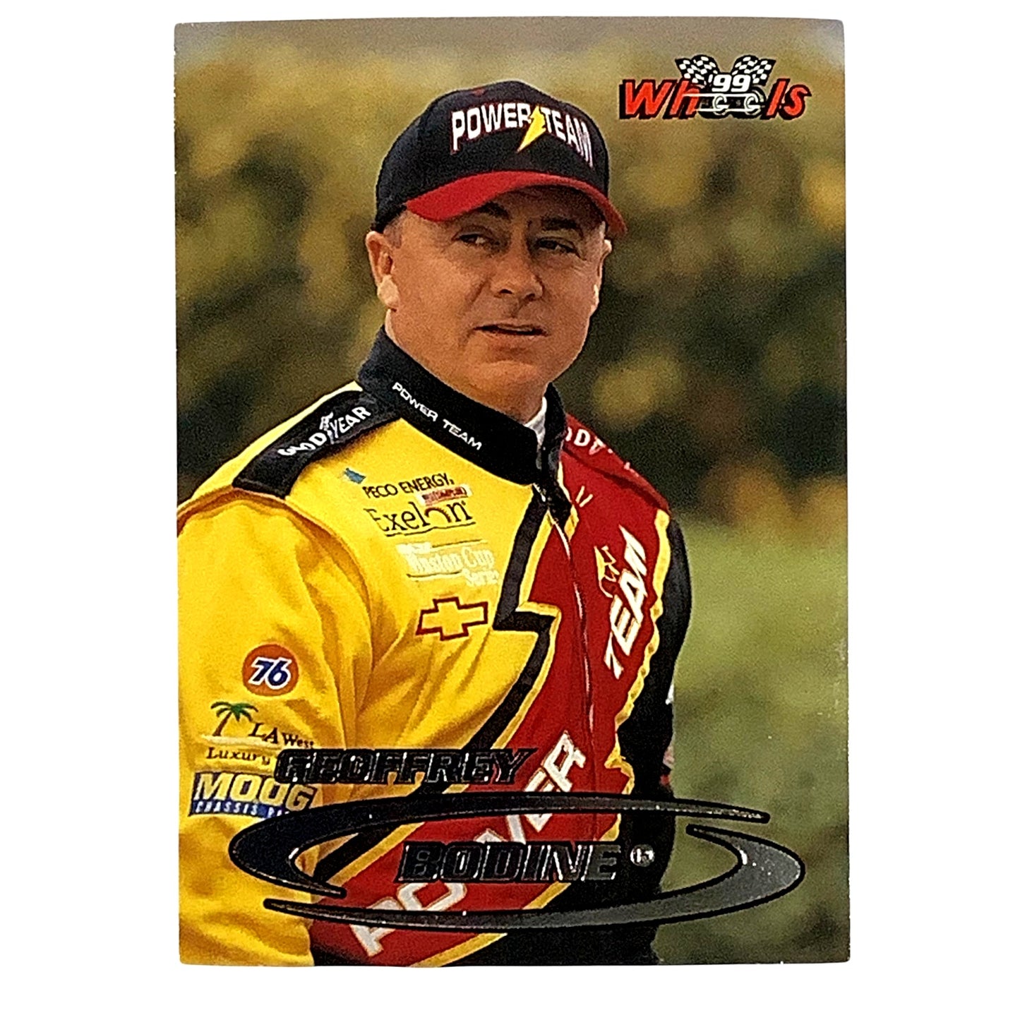 Geoffrey Bodine, Sponsor: Power Team Card 3, 1999 Wheels NASCAR Winston Cup, NM+
