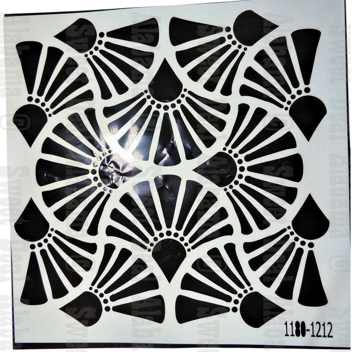 Kayra Decor Damask Wall Stencils 12x12 – 4 Designs (1180, 1179, 1187, 1201)