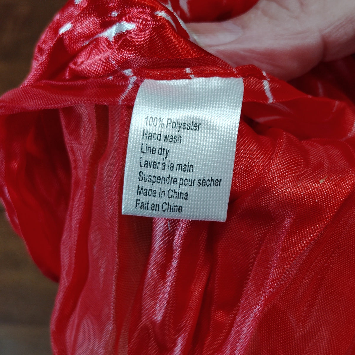 Zazou Luxe Velvet Red Roses Rayon Silk Scarf & Red/White Polyester Scarf Set