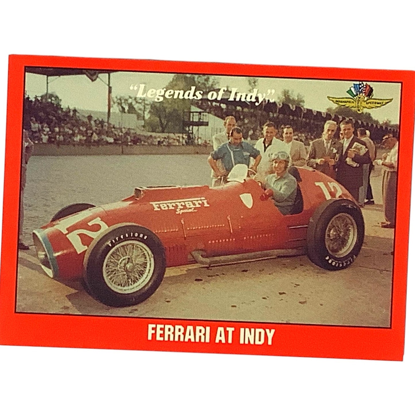 1952 Indy 500 Alberto Ascari's V-12 Ferrari, 1992 Legends of Indy, Card 60, NM+