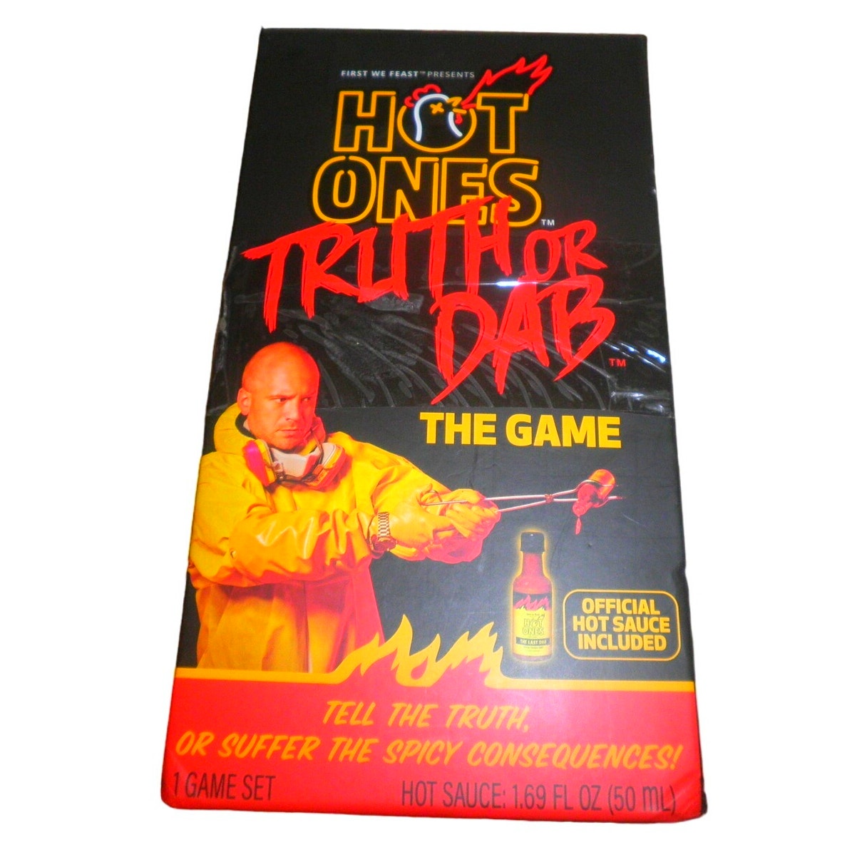 Hot Ones Truth or Dab the Game - Hot Sauce NOT Included (Ages 17+)
