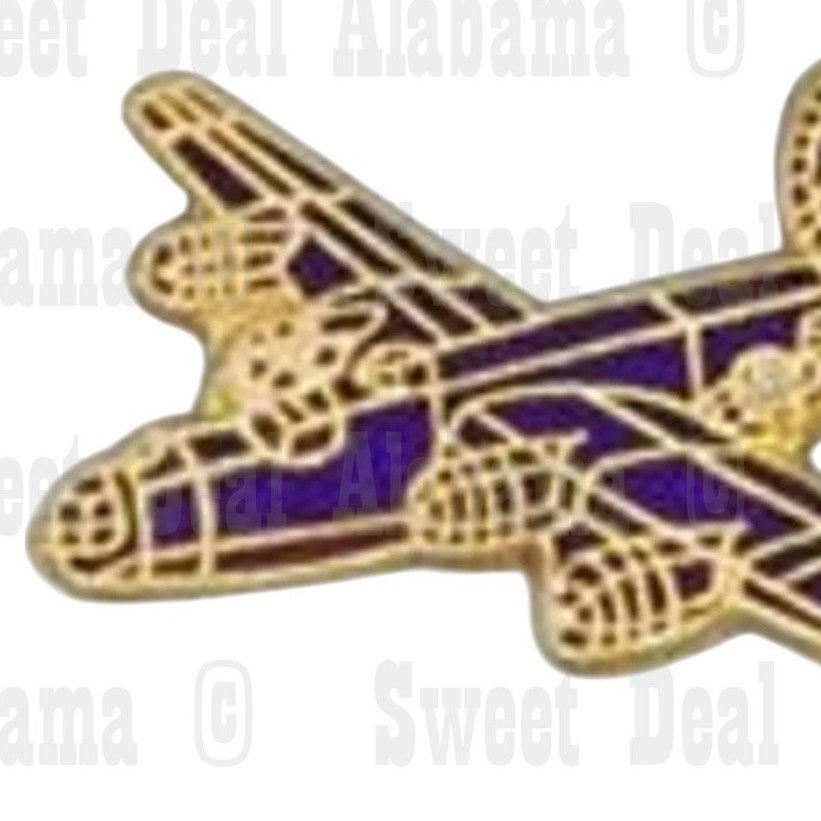 B-24 Liberator Airplane (Left Facing) Hat, Lapel Collectors Pin 1-1/8" x 7/8"
