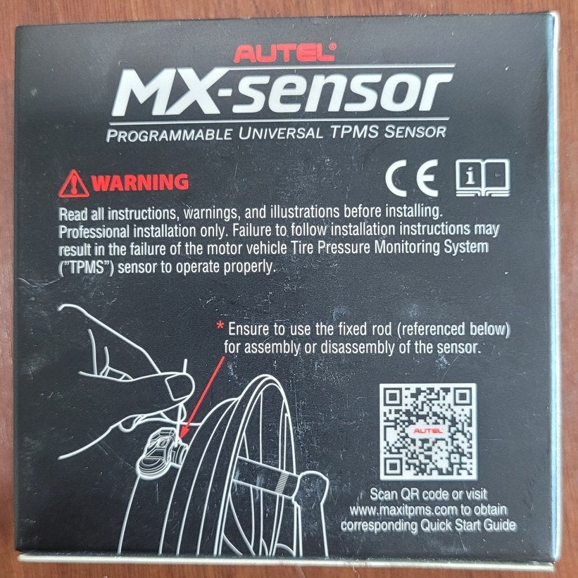 Autel MX-Sensor 1-Sensor – Programmable TPMS – Single Pack – Black