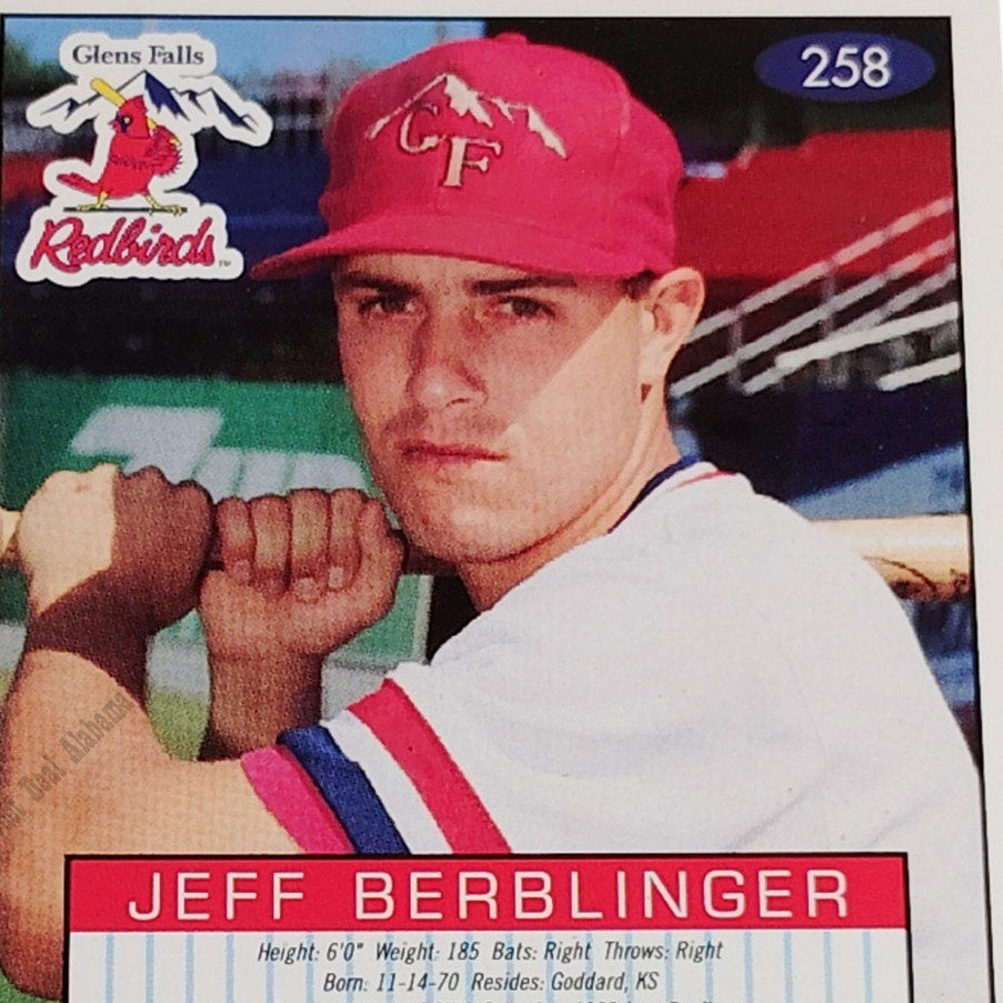 Jeff Berblinger, Glen Falls Redbirds, No. 258, 93-94 Fleer Excel Minor Leagues